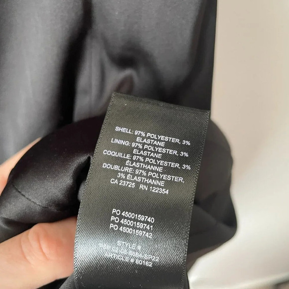 Aritzia Sunday Best Dunne Satin Square Neck Mini Dress  Black Size 4 - Picture 8 of 8